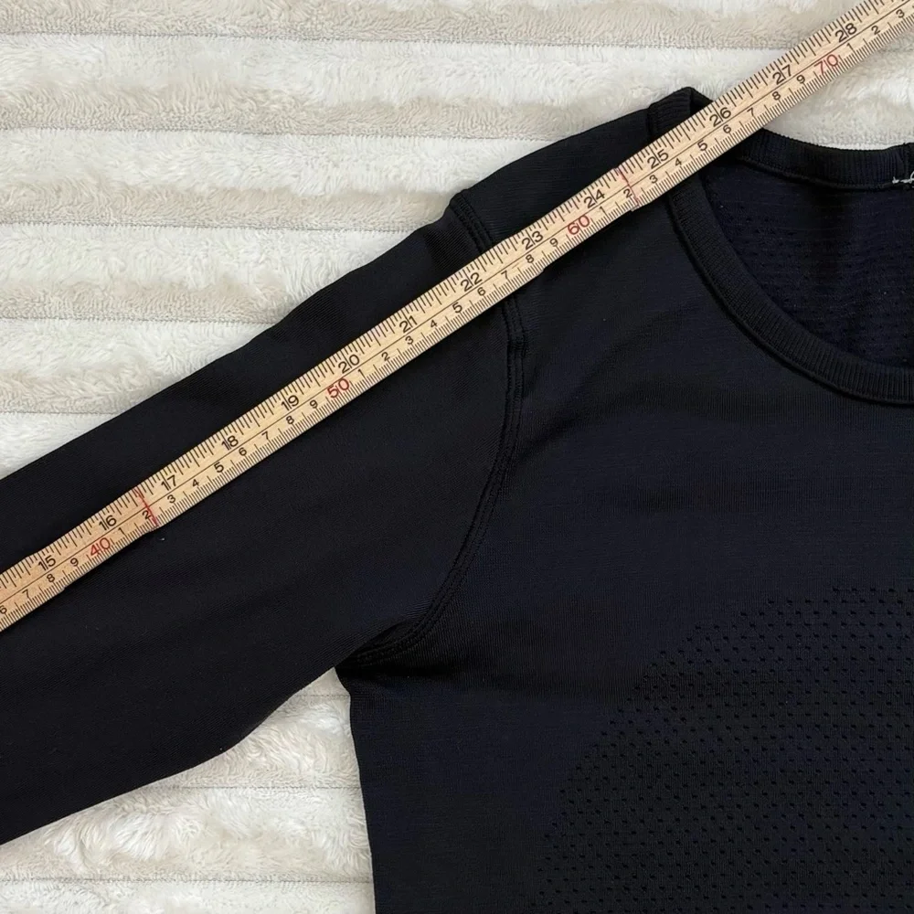 LULULEMON Breeze By Long Sleeve Navy Blue Size 4 - Picture 9 of 10